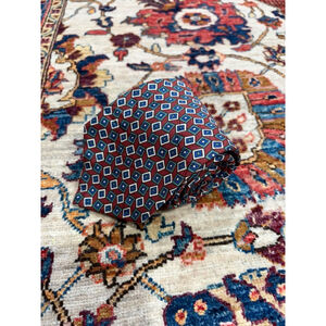 Polo Ralph Lauren Burgundy Blue Geometric Silk Tie Made in USA Classic